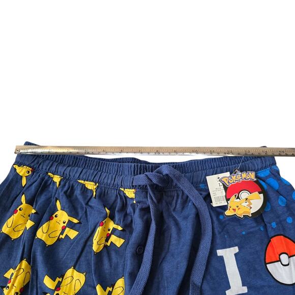 I Love Pokemon Pikachu Pajama Pants Adult SZ L NOS 2015 - Picture 3 of 6